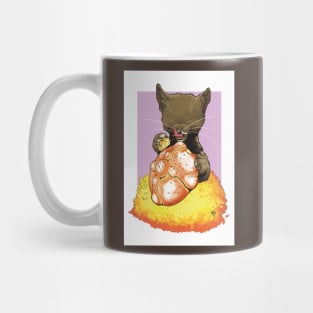 The Black Cat and the Pan de Muerto Mug